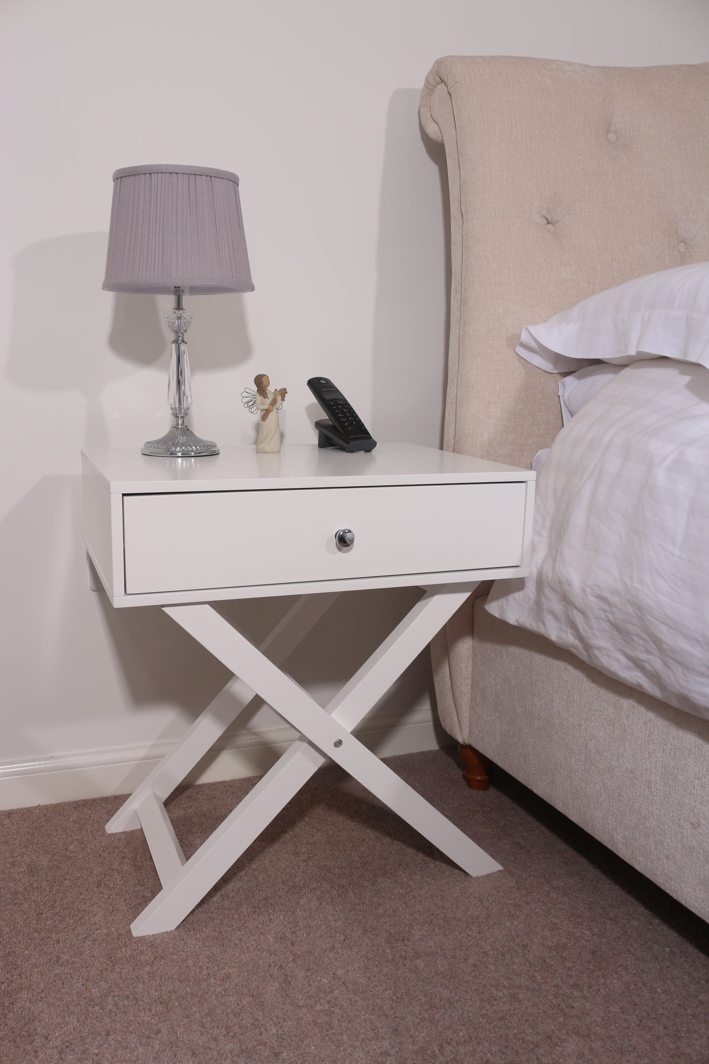 Options White Bedside (BS810)
