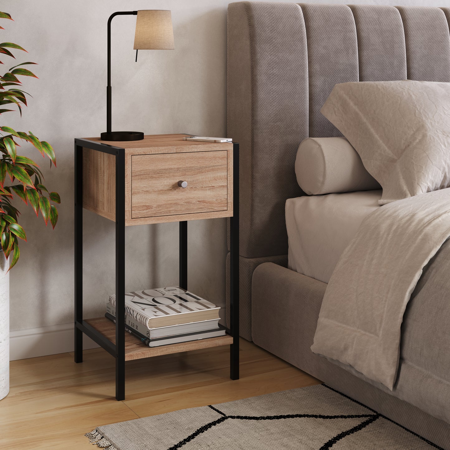 Kelly Bedside Cabinet (KL01-OK)