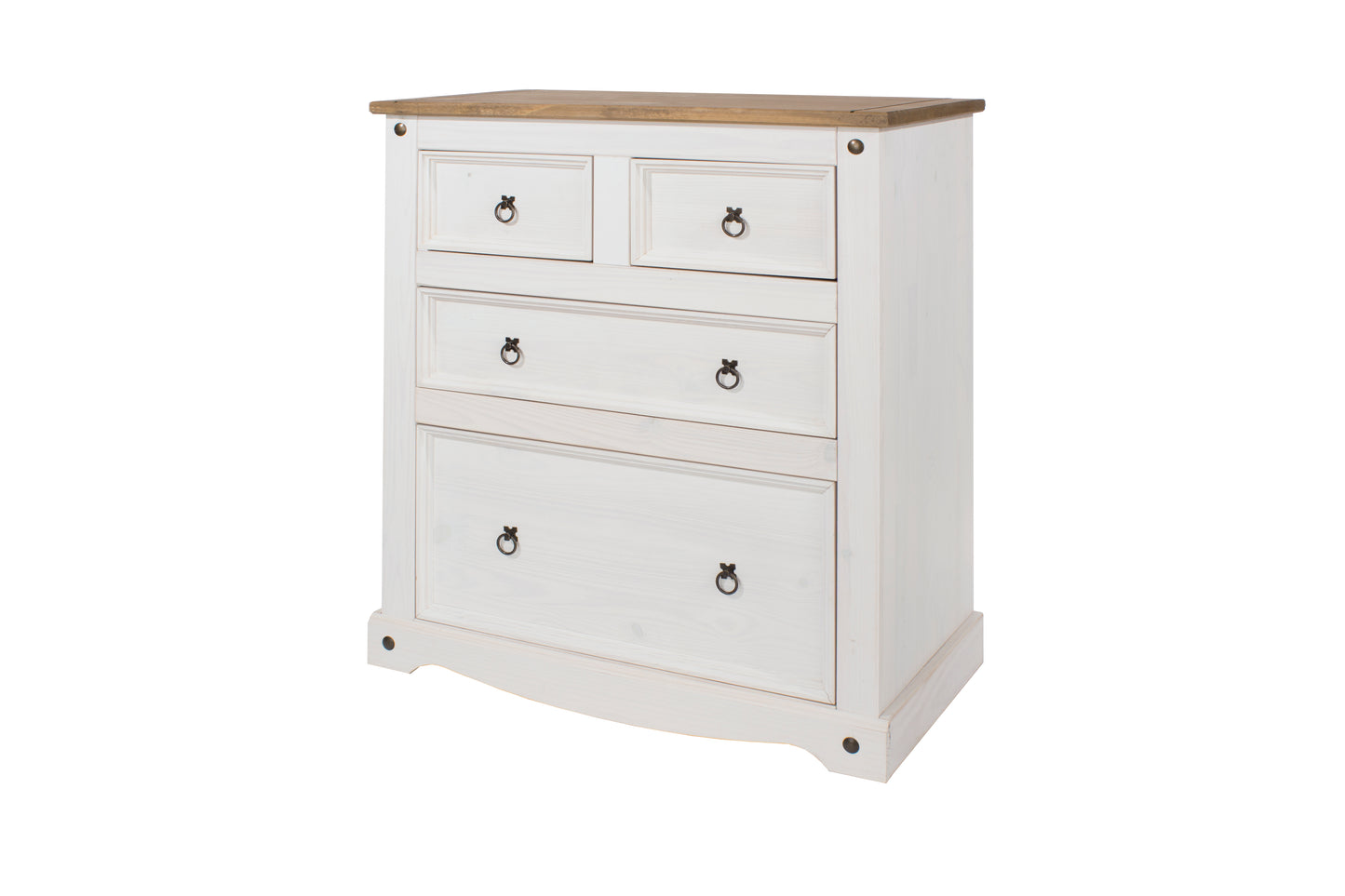 Corona White Chest of Drawers (CRW112)