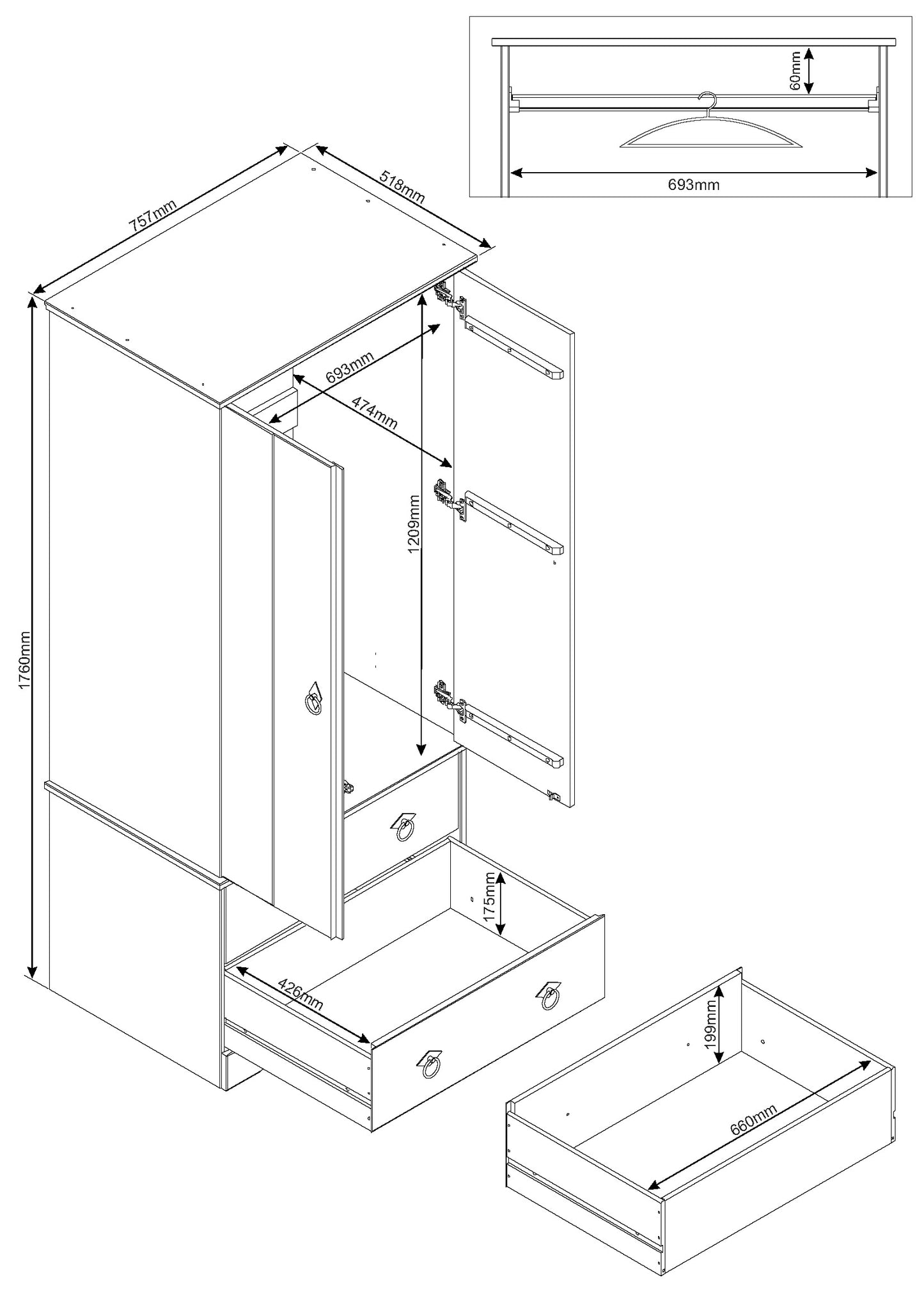 Corona Classic Bedroom (GCCR582)