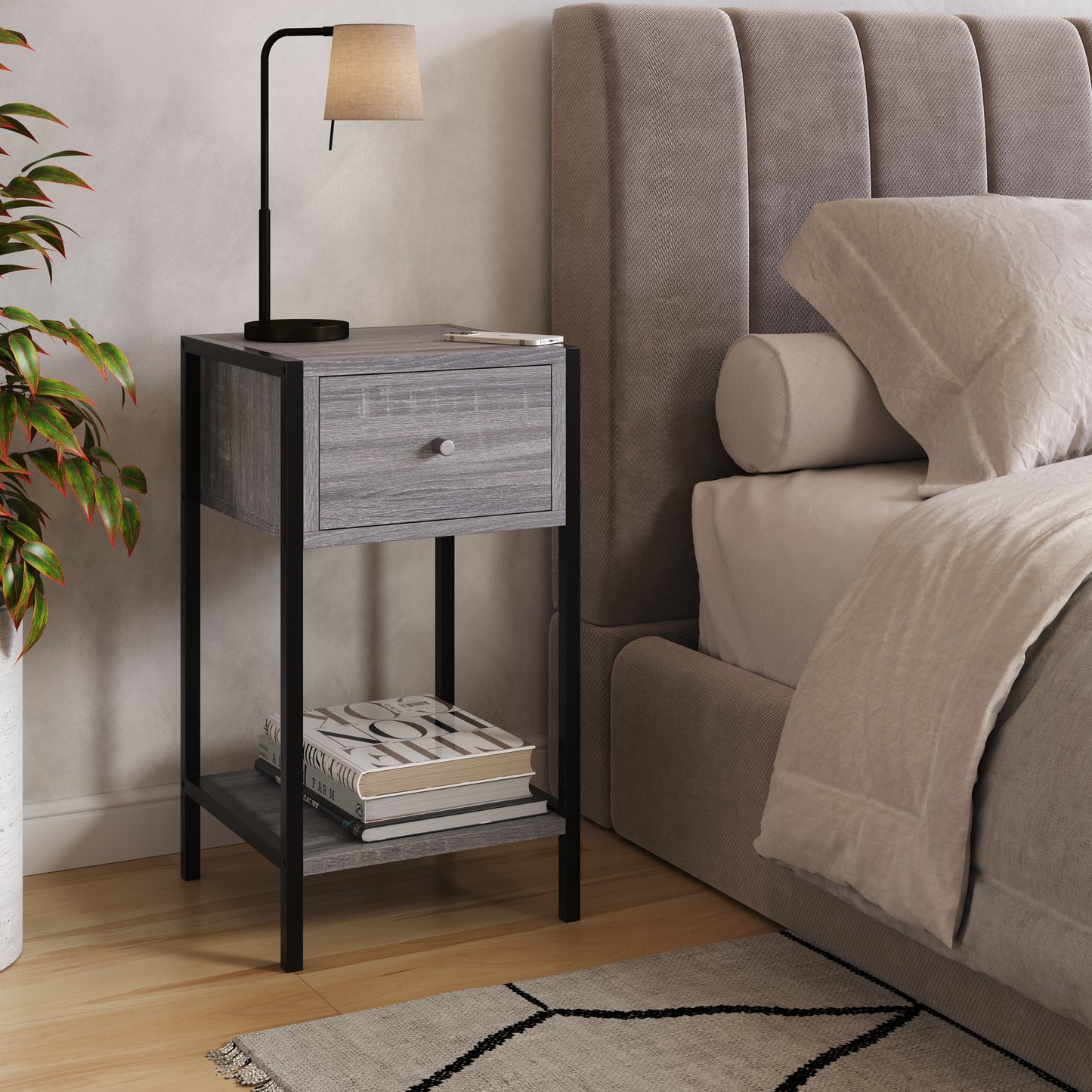 Kelly Bedside Cabinet (KL01-GOK)