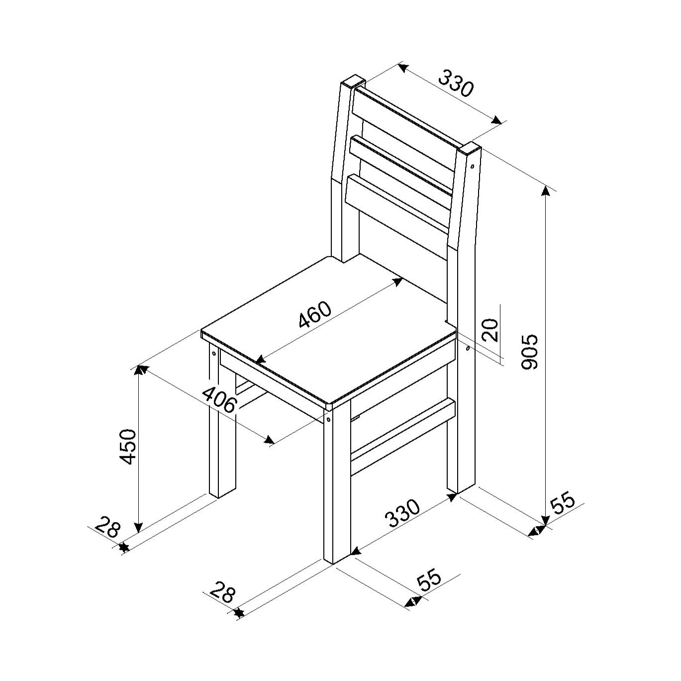 Linea Pair of chairs (CRG107)