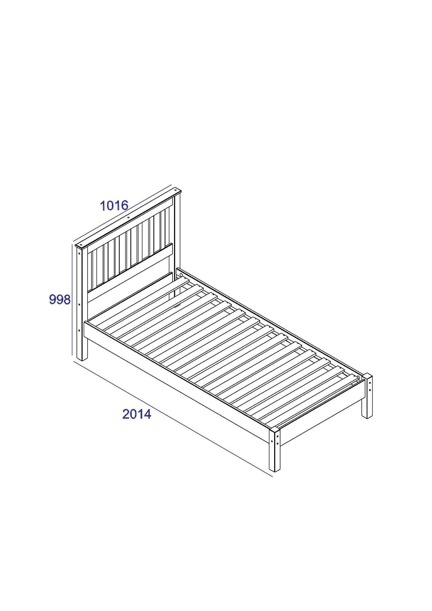 Corona Grey Bed (CRG300LE)