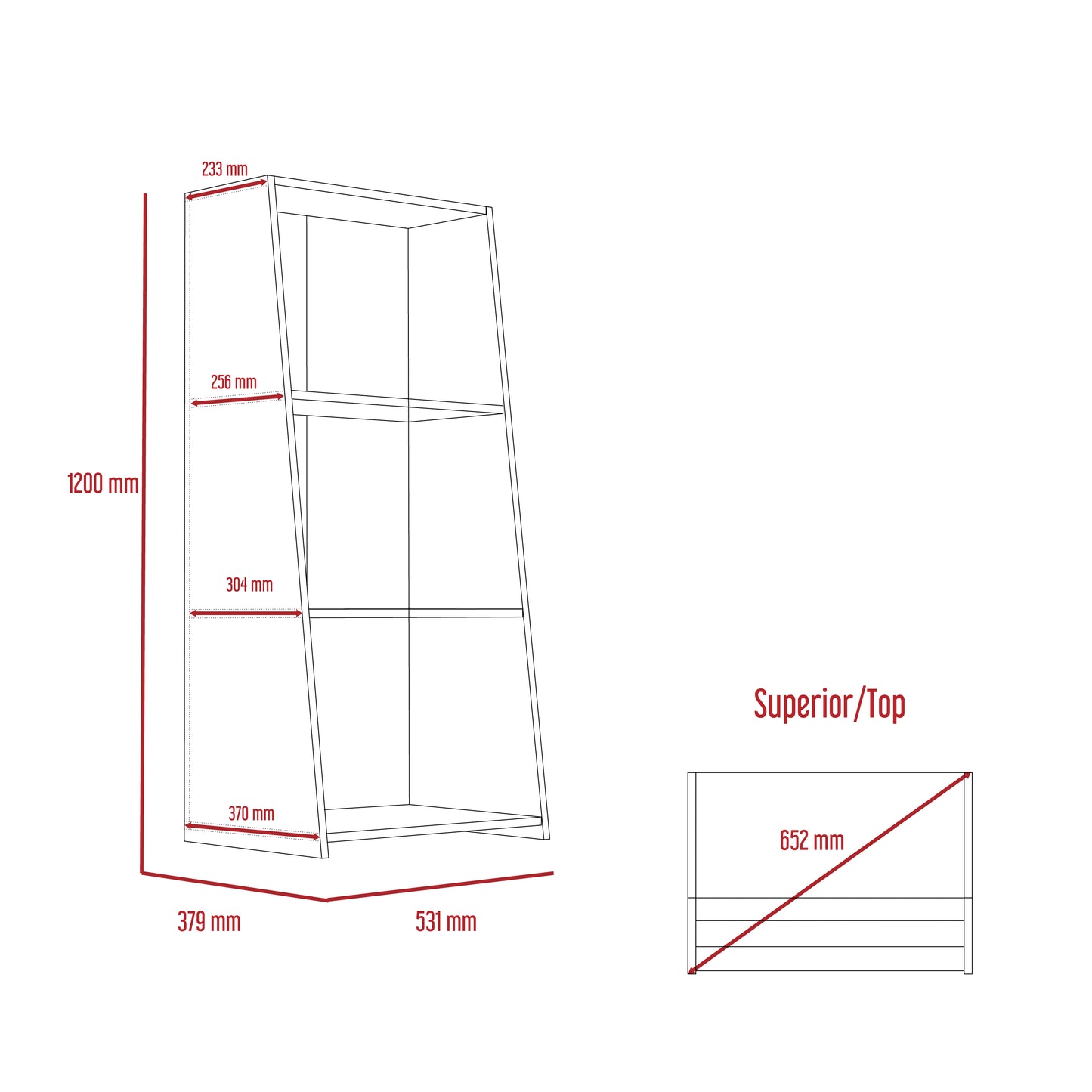 Dallas bookcase (DL203)