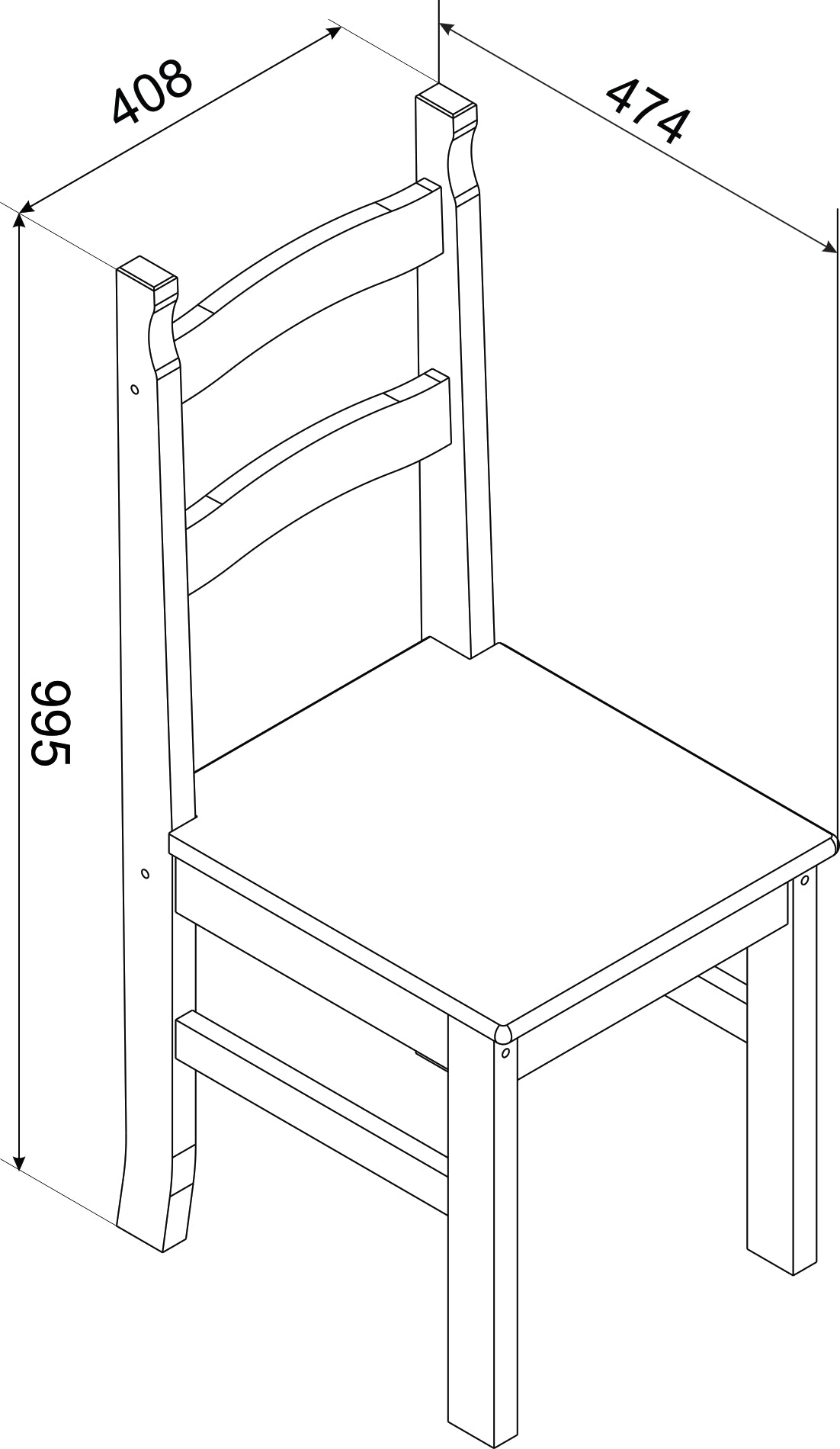 Corona Grey Pair of Chairs (CRG105)