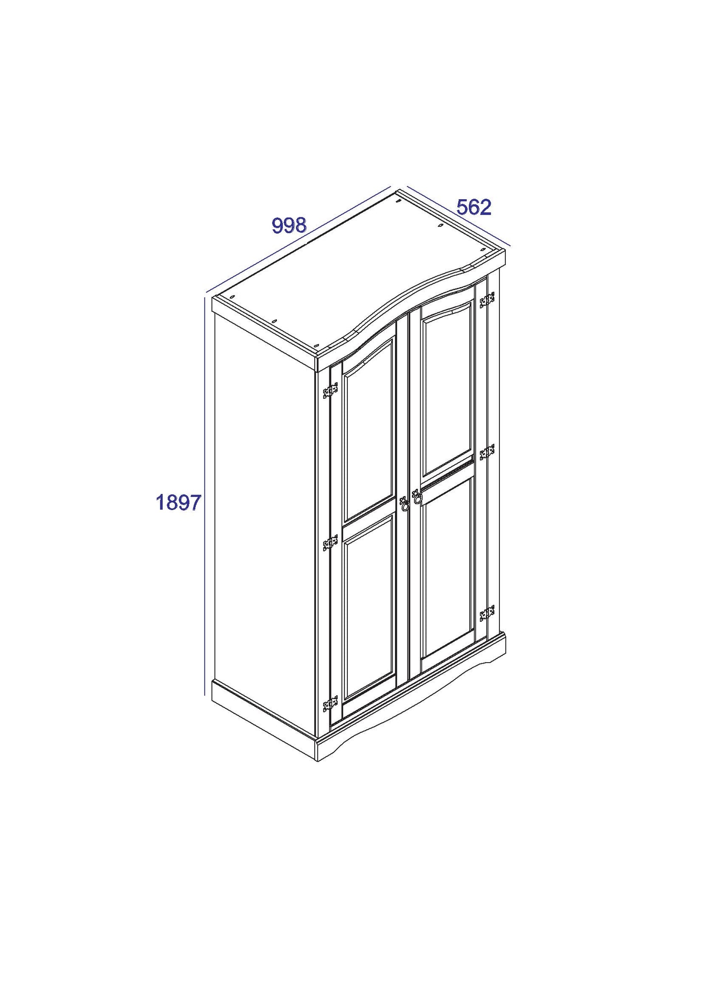 Corona Grey Wardrobe (CRG520)