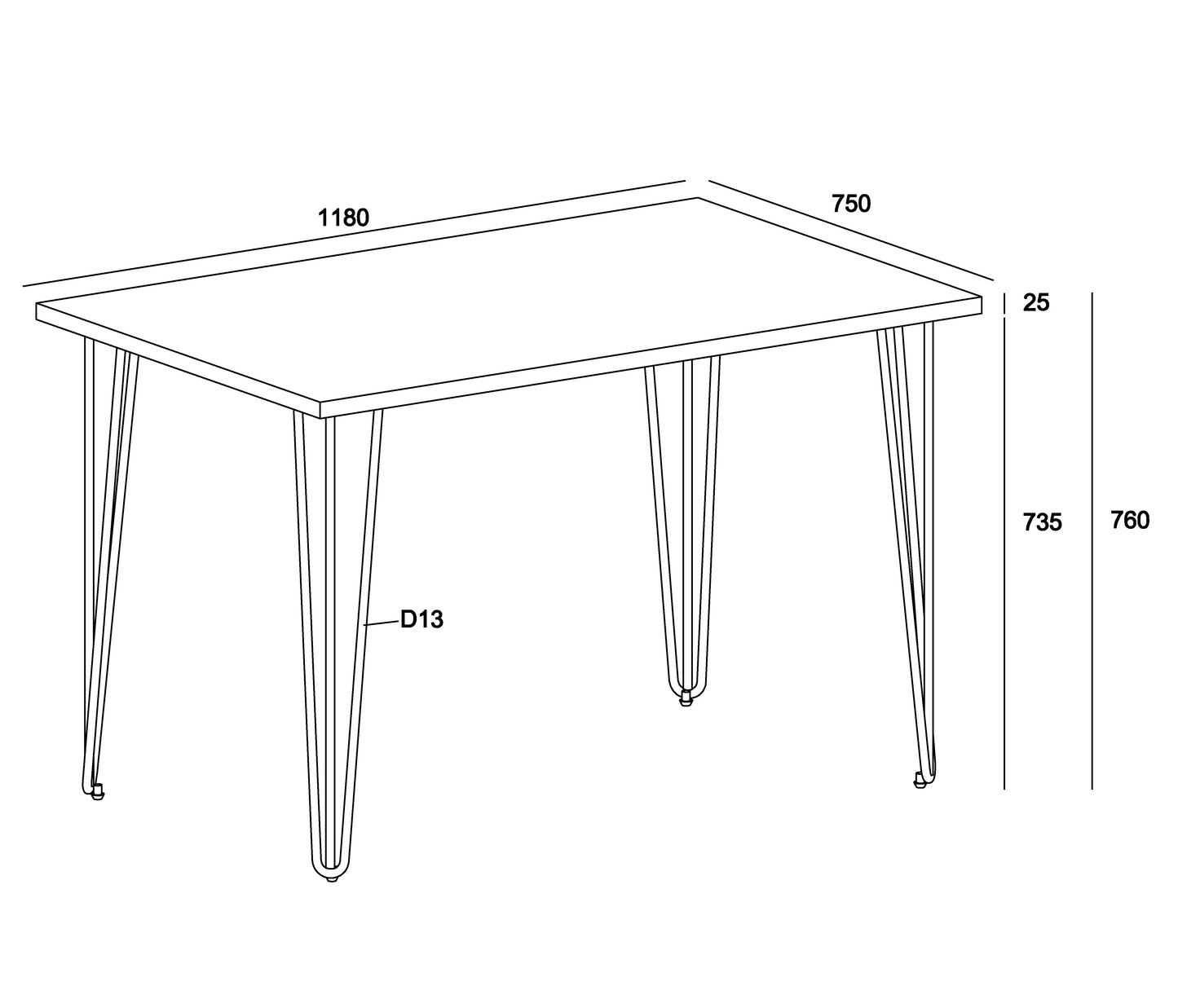 Augusta Pine Dining Table (AGTB2)