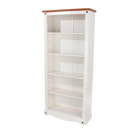 Corona White Bookcase (CRW713)