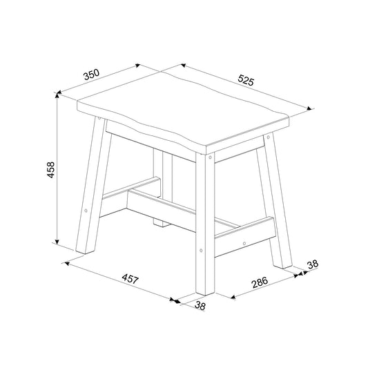 Corona Black Bench seat (CRB207)