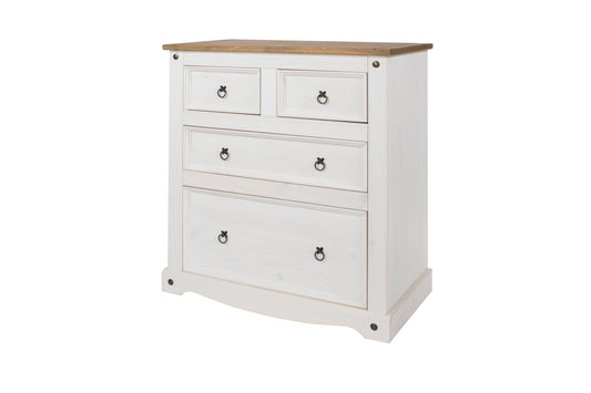 Corona White Chest of Drawers (CRW112)