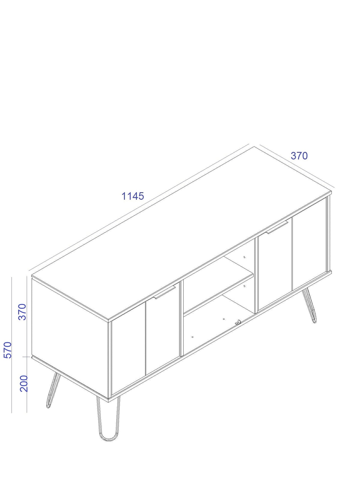 Augusta Driftwood TV Unit (AGD912)