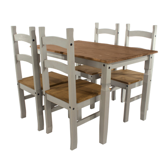 Corona Grey Dining Set (CRGTBSET2)