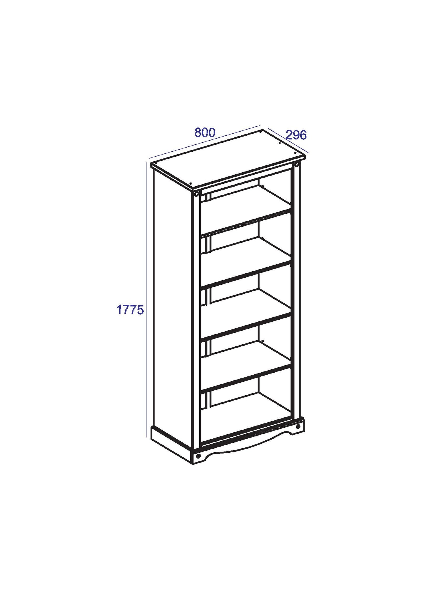 Corona Bookcase (CR924)