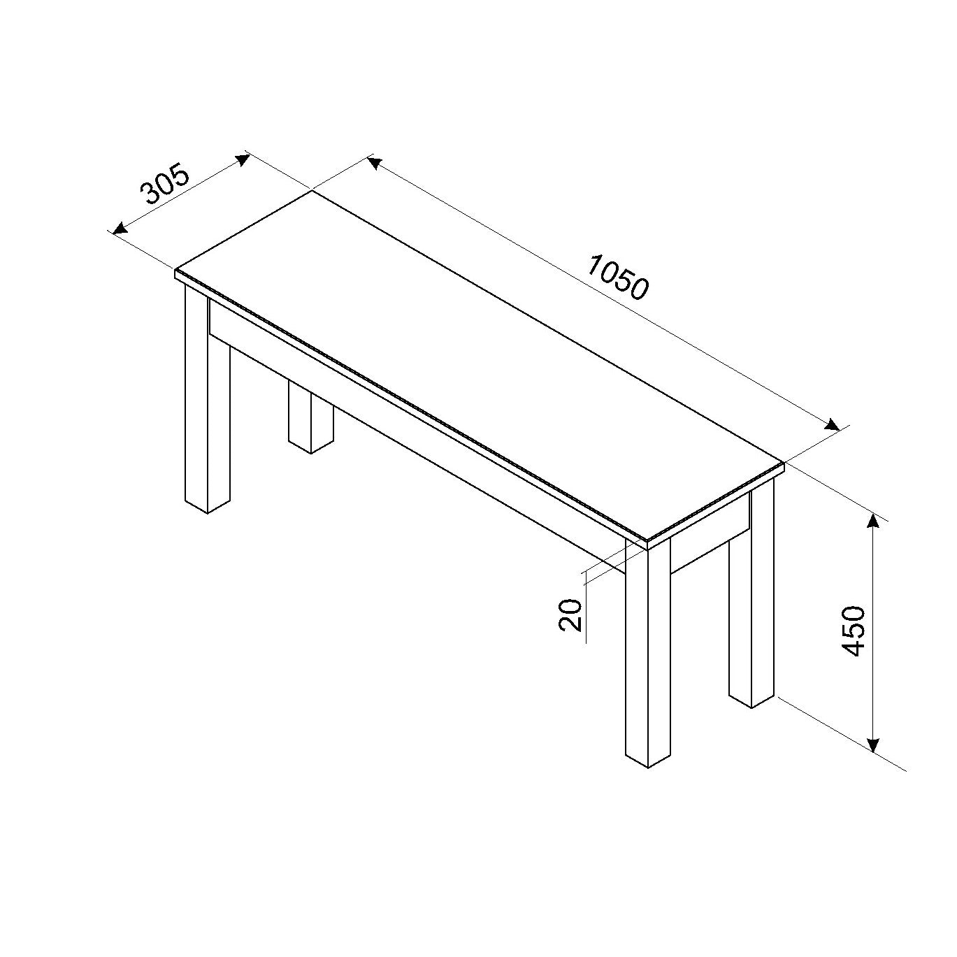 Linea Bench seat (CRG108)