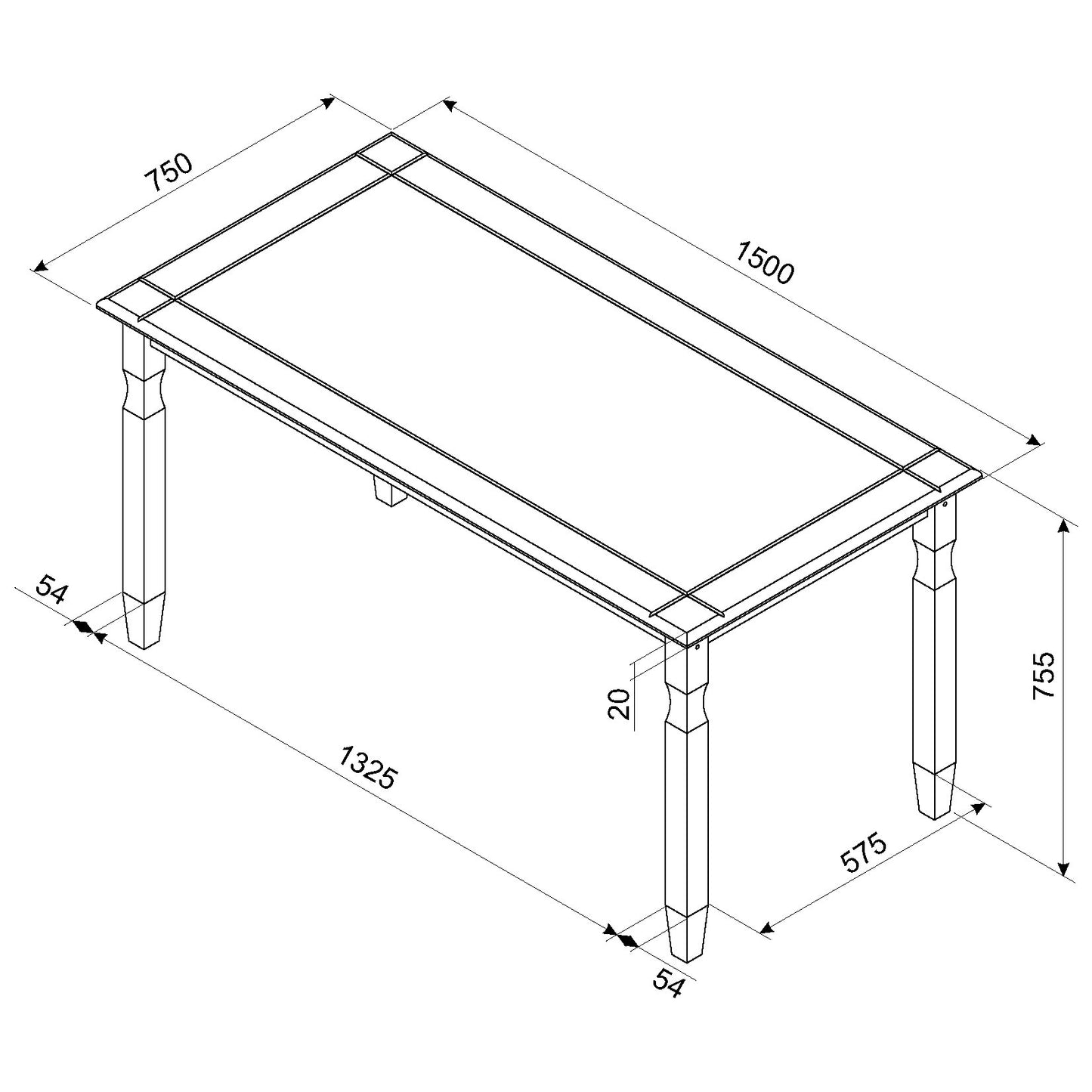 Corona Grey Dining Set (CRGTBSET3)