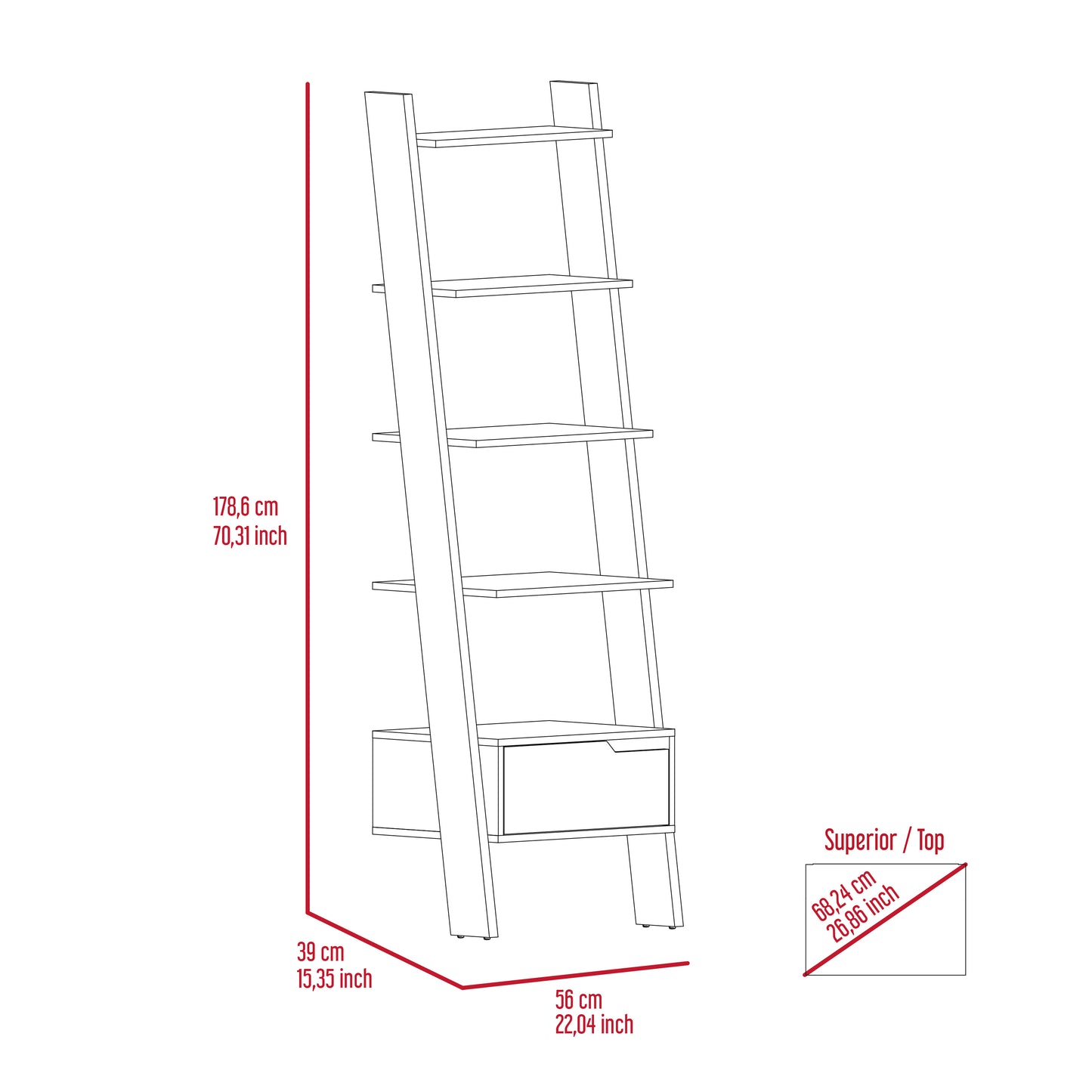 Manhattan Bookcase (MN924)