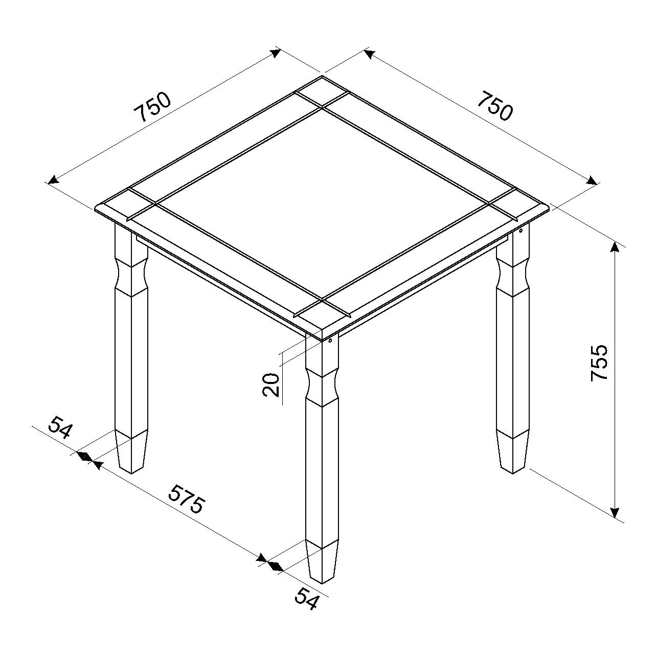 Corona Dining Set (CRTBSET1)