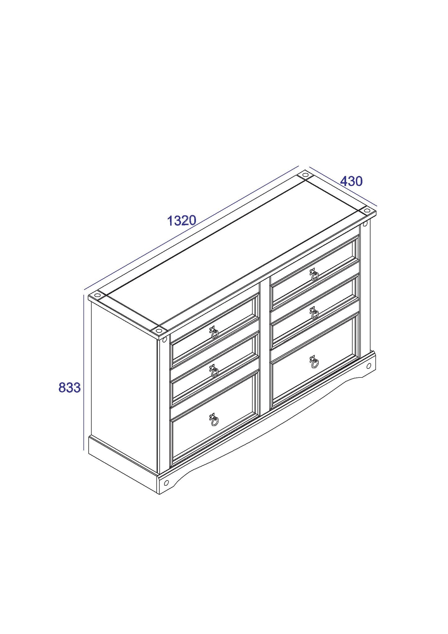 Corona Chest of Drawers (CR513)