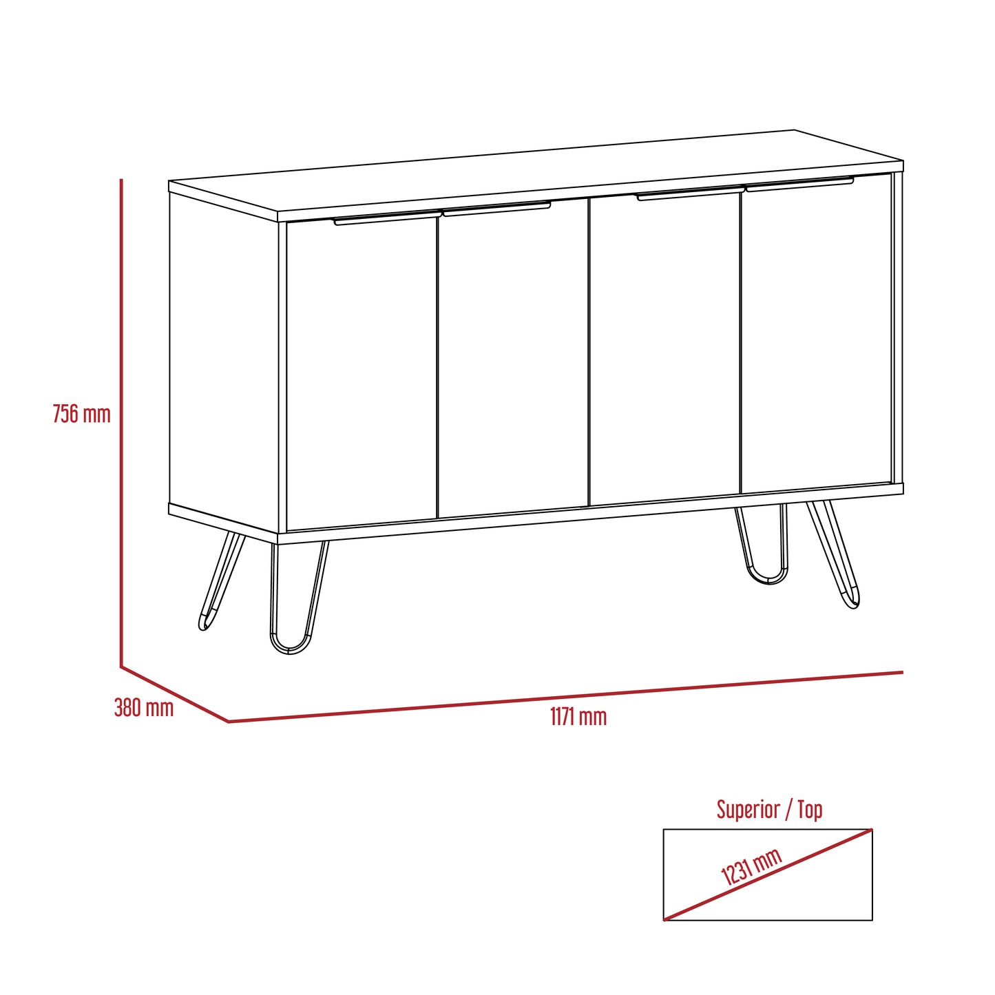 Nevada Sideboard (NE917)