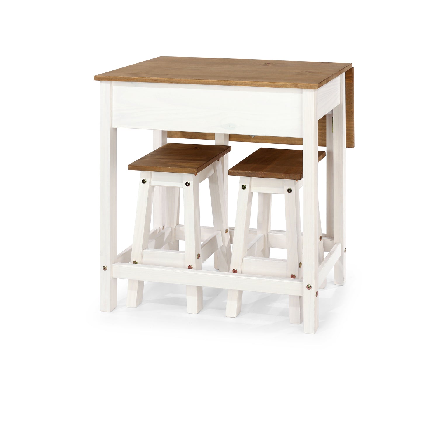 Corona White Dining Set (CRWTBSET4)