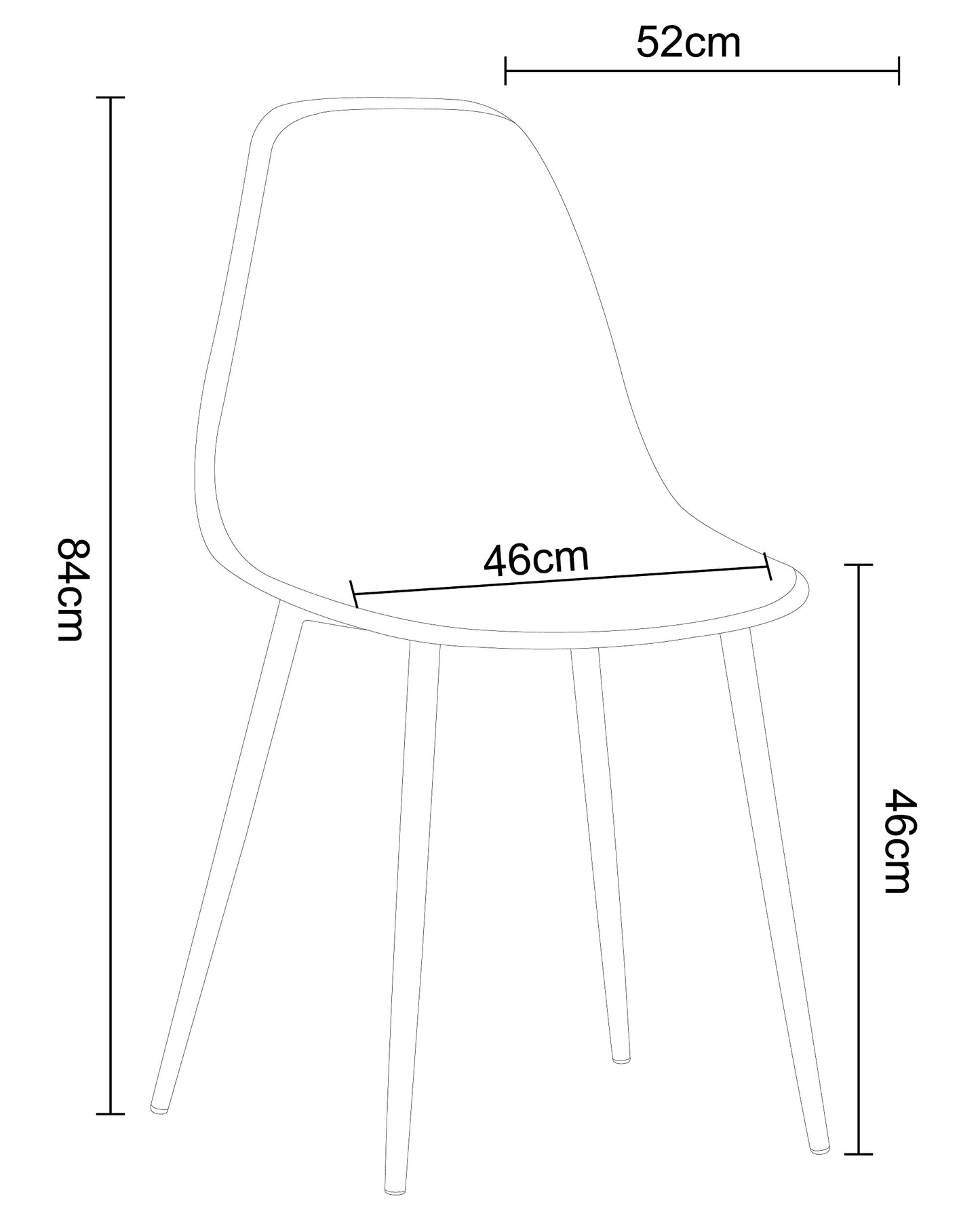 Aspen Pair of Chairs (ASCH21-BK)