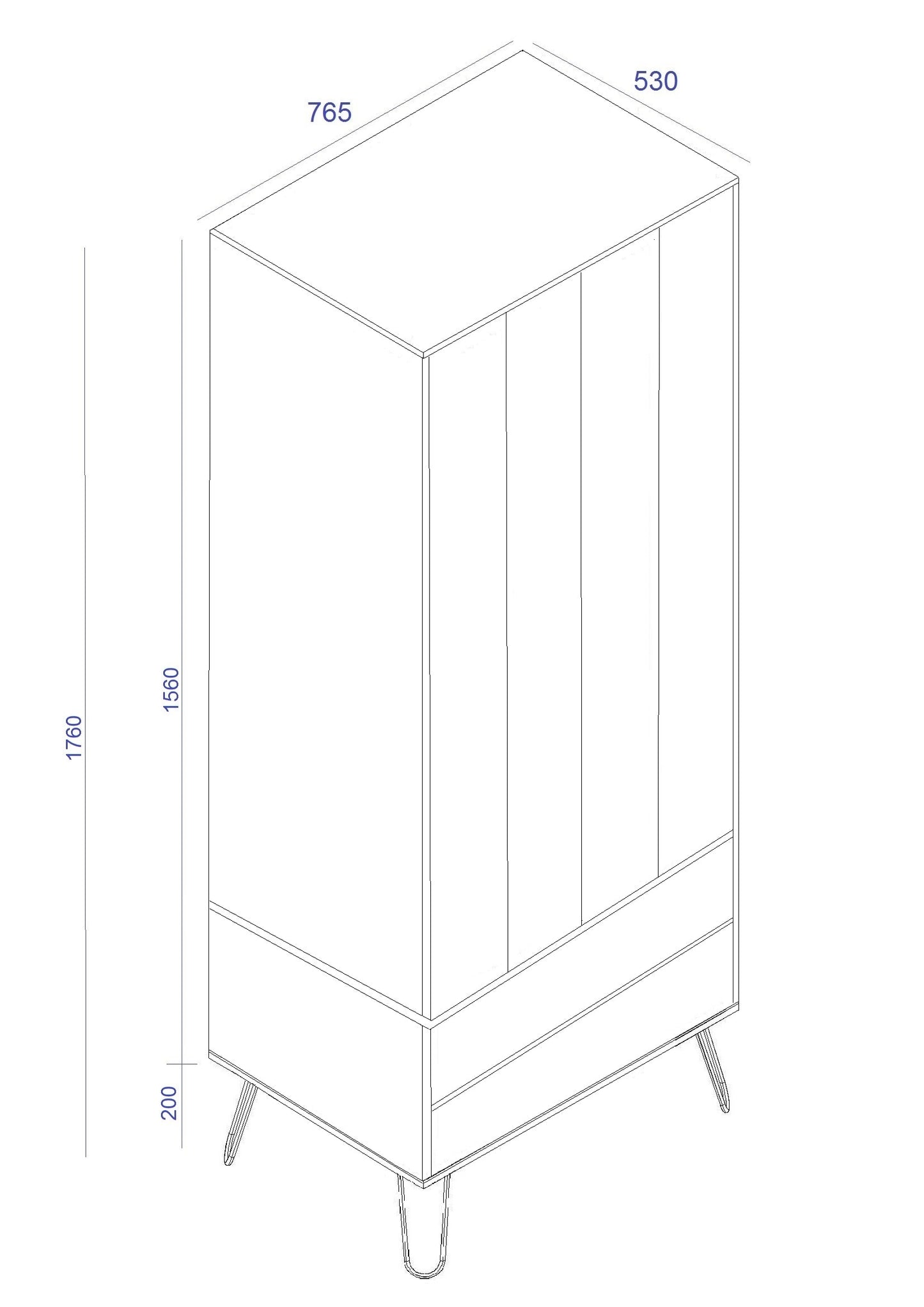 Augusta Pine Wardrobe (AG582)