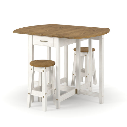 Corona White Dining Set (CRWTBSET5)