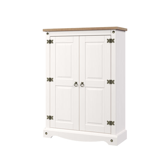 Corona White Bookcase (CRW722)