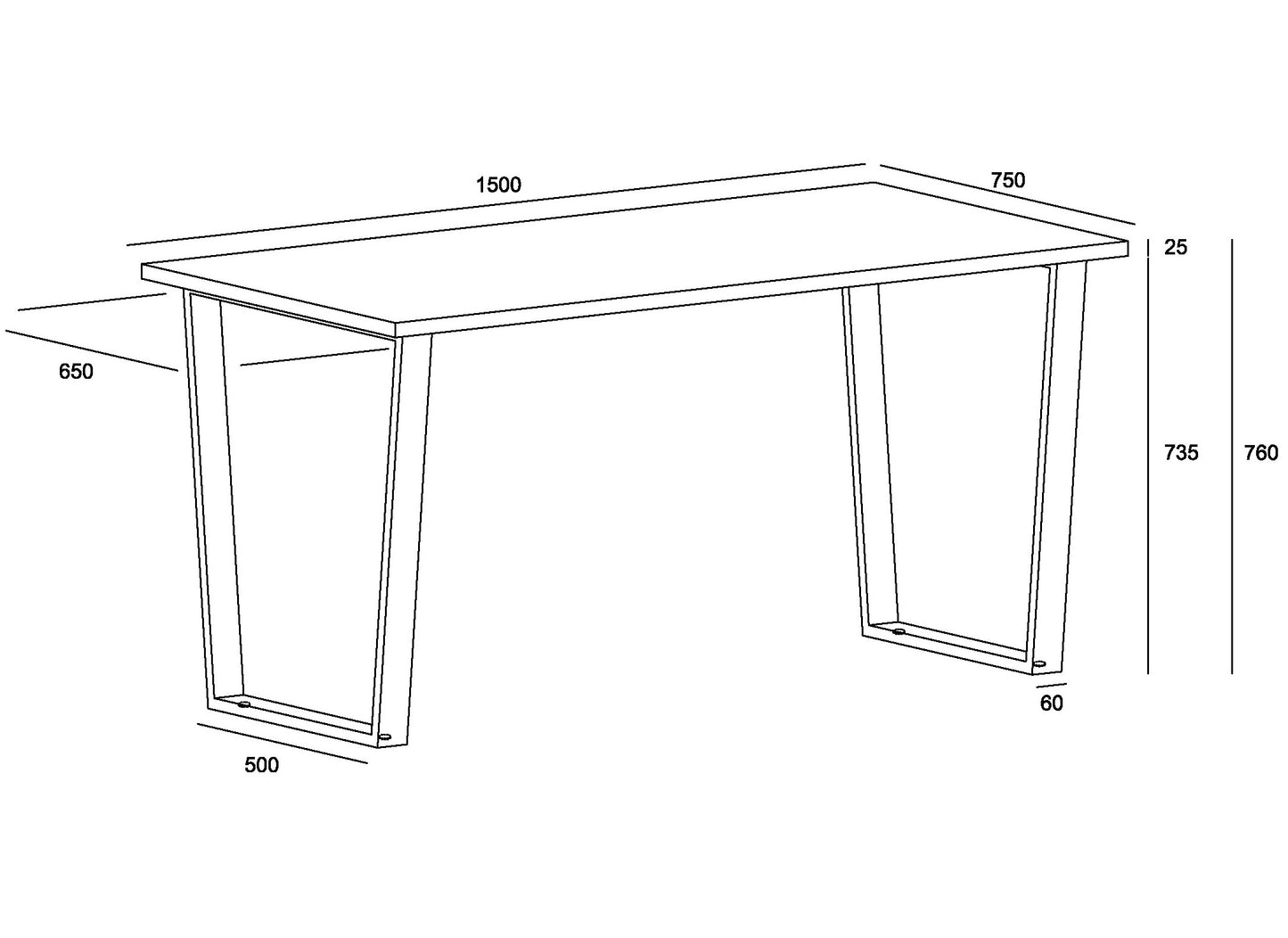 Texas Dining Table (TXTB3)