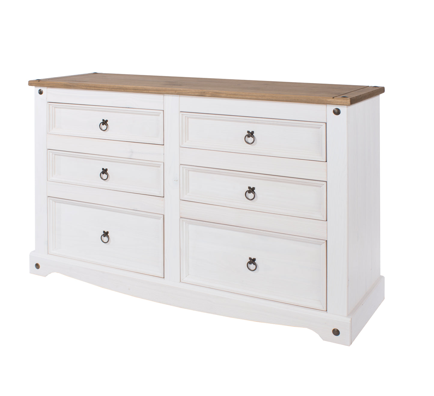 Corona White Chest of Drawers (CRW113)