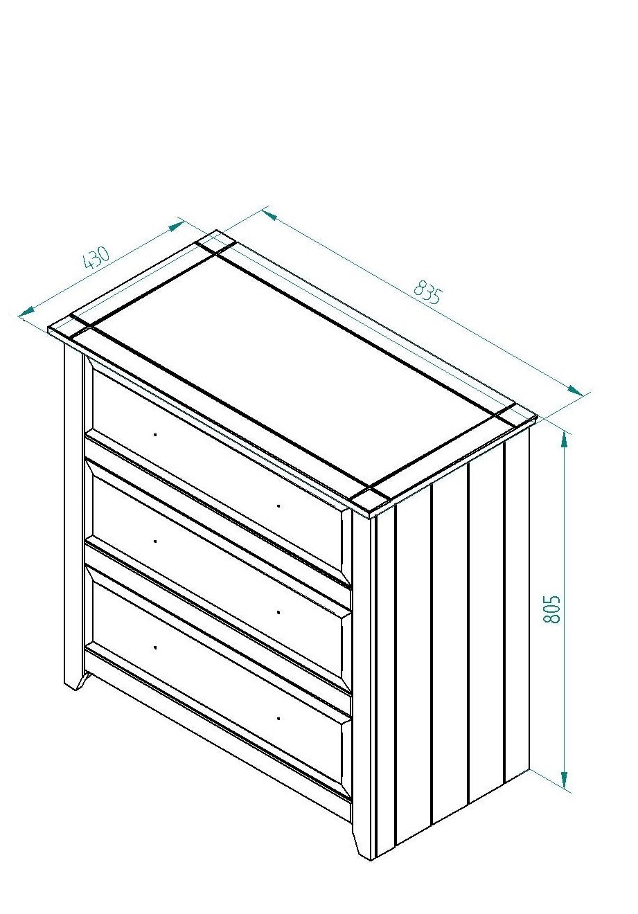 Capri Chest of Drawers (CP313)