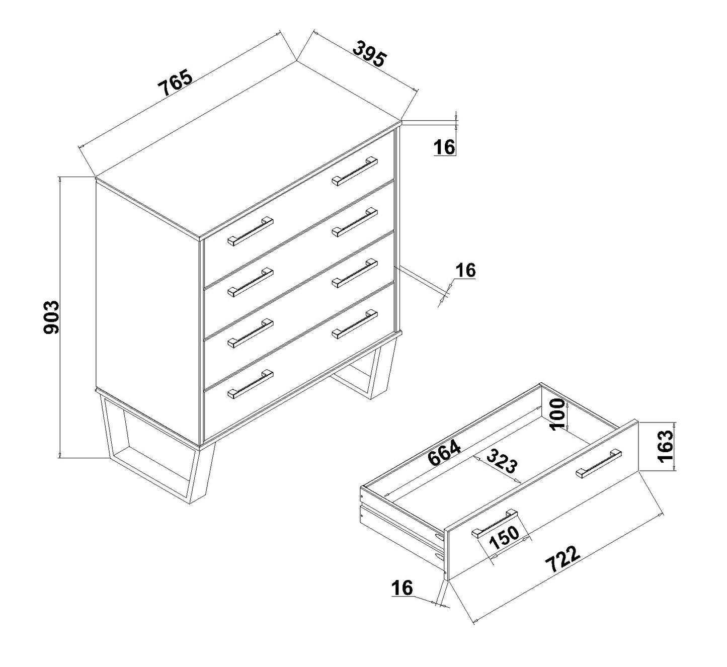 Texas Chest of Drawers (TXG514)