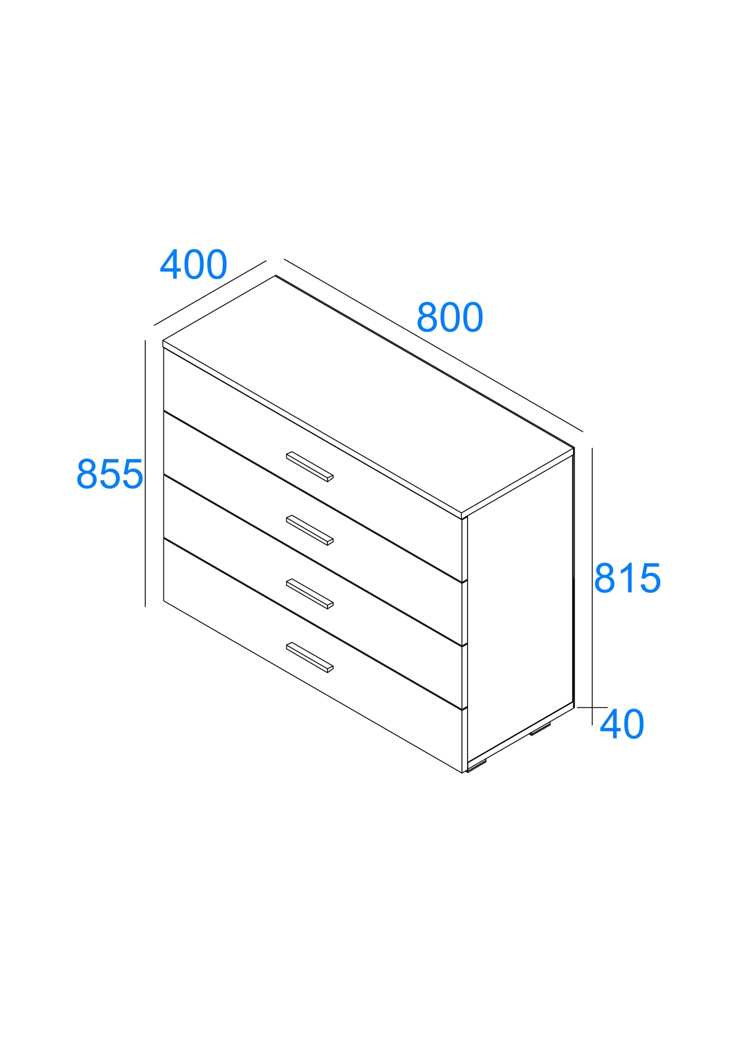 Lido Chest of Drawers (LD224)