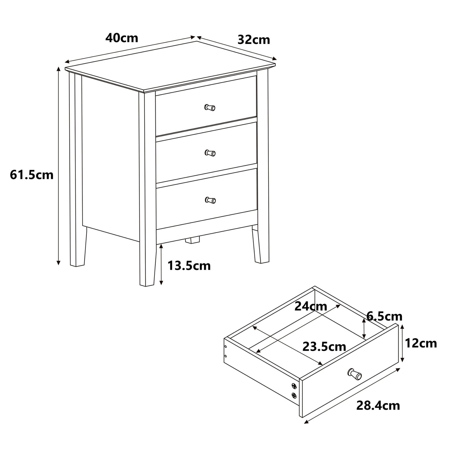 Henley Bedside Cabinet (HN511)