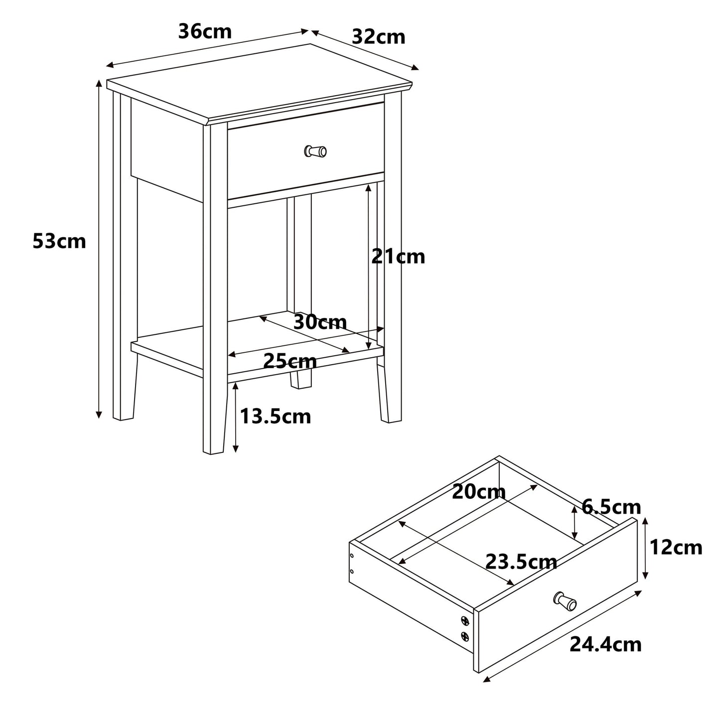 Henley Bedside Cabinet (HN508)